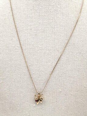 1/20 14K PPC Gold Filled Necklace with Bow Pendant, 1.2g
